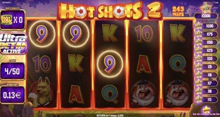 Hot Shots 2 gokkast bonus feature