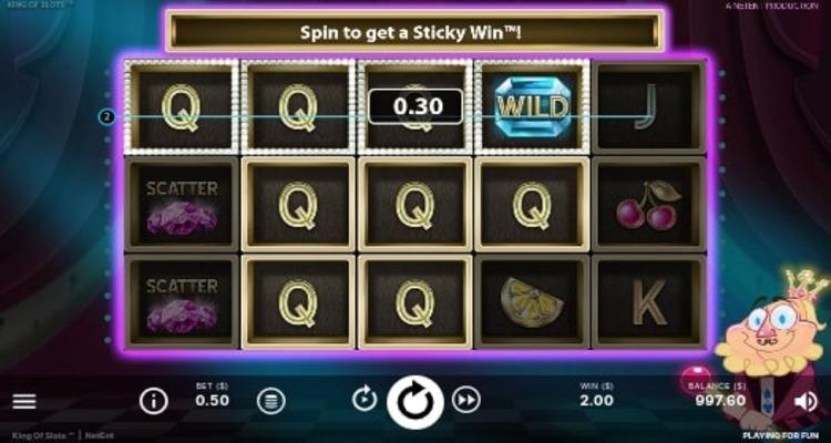 King of Slots slot Sticky win