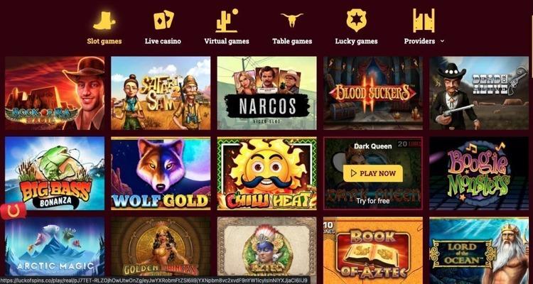 Luck of Spins Casino spellen