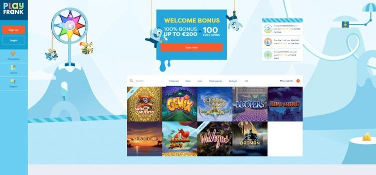 PlayFrank Casino spellen