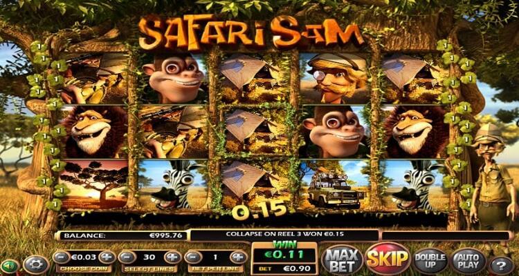 Safari Sam slot winst