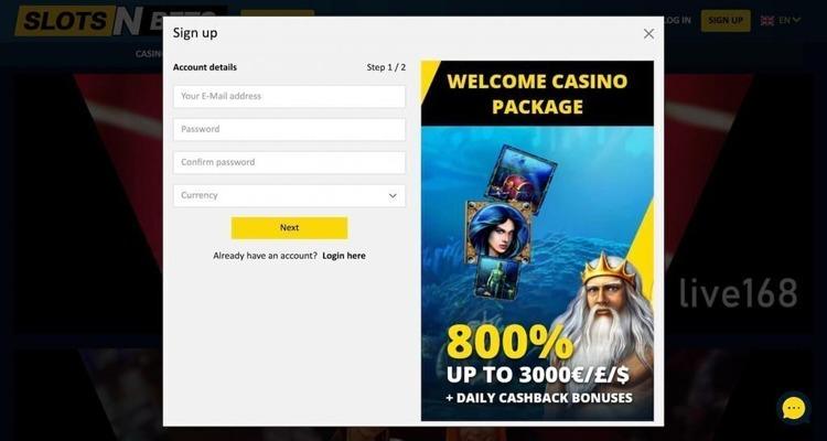 Slots N Bets welkomstbonus