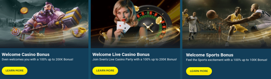 Svenplay Casino bonussen