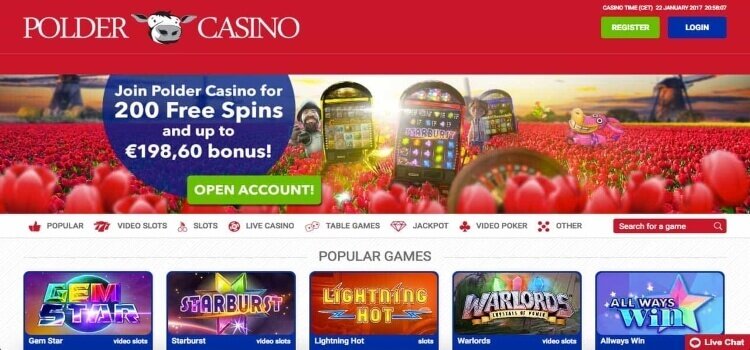 POLDER CASINO | Beste Online Casino Reviews | online gokkasten
