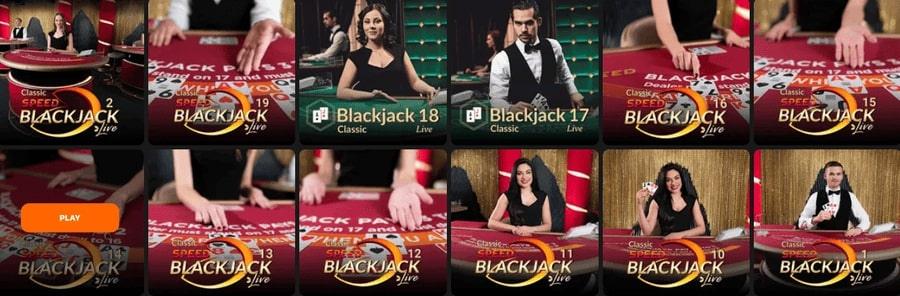 Live Blackjack in online casino's