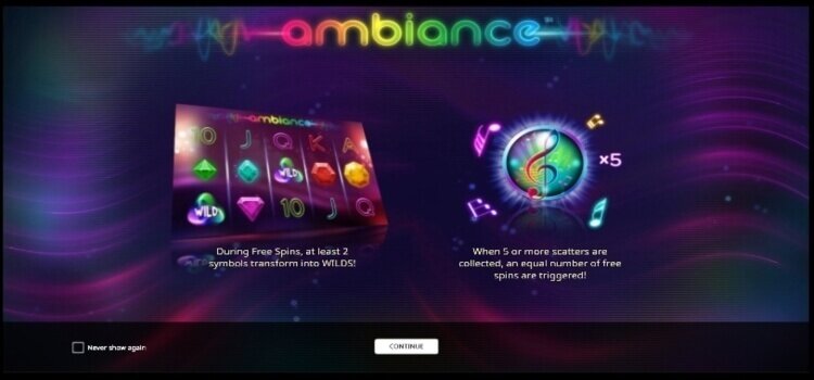 AMBIANCE | Beste Online Casino Gokkasten | betrouwbare gokkast recensie