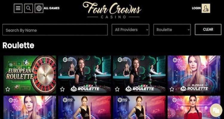 4 Crowns Casino live Roulette spelen