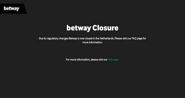 Betway Casino gesloten
