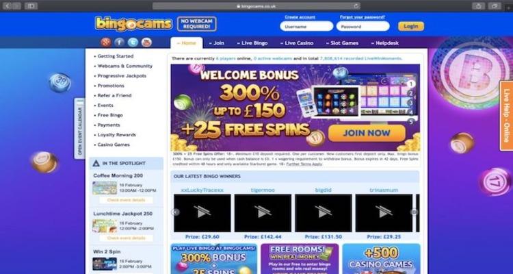 BingoCams Casino welkomstbonus