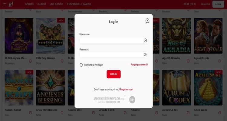 Bingoal Casino account aanmaken