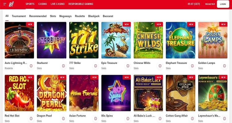 Bingoal Casino spelaanbod
