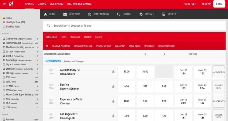 Bingoal Casino sportsbook