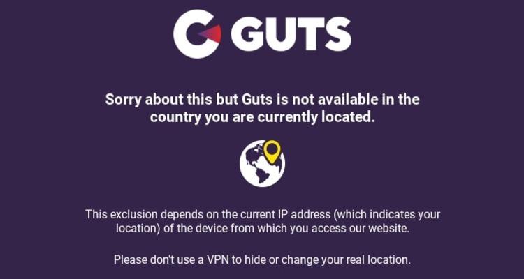 Guts Casino geen toegang voor Nederlanders