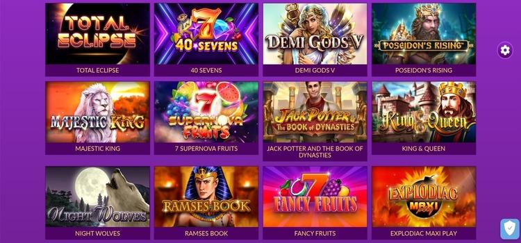 My Jackpot Casino spelaanbod