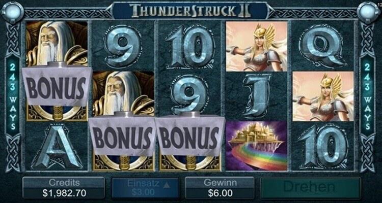 Thunderstruck 2 gokkast bonus