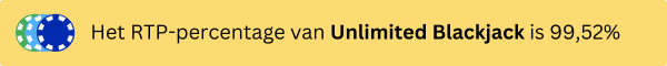 Uitbetalingspercentage Unlimited Blackjack