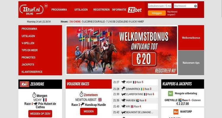 ZEturf Casino welkomstbonus