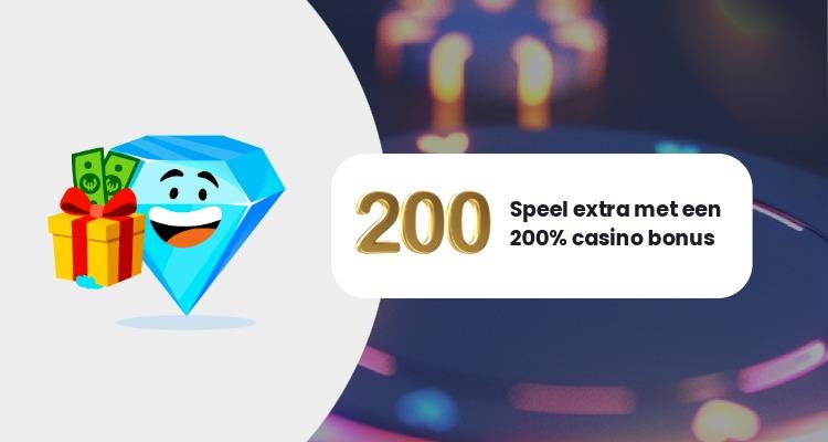 200% casino bonus spelen