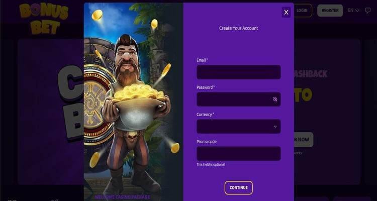 BonusBet account aanmaken