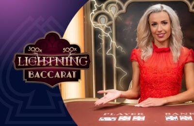 lightning baccarat van Evolution