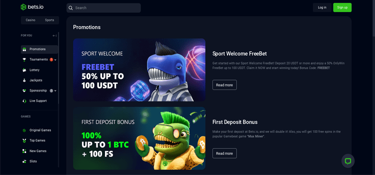 Bets.io promotions