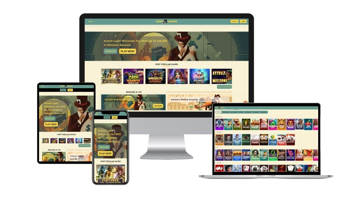 Lupin gokken mobiel en desktop