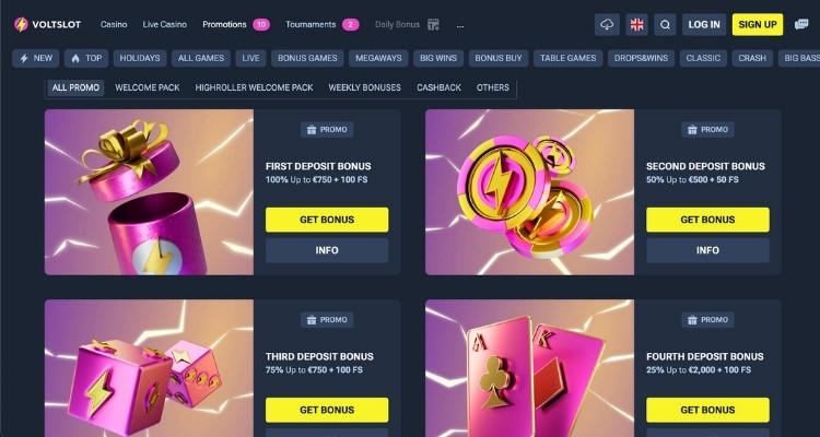 Voltslot casino online bonussen