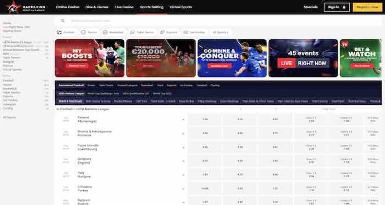 Napoleon Games sportsbook