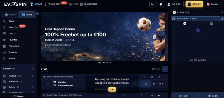 evospin casino sportsbetting