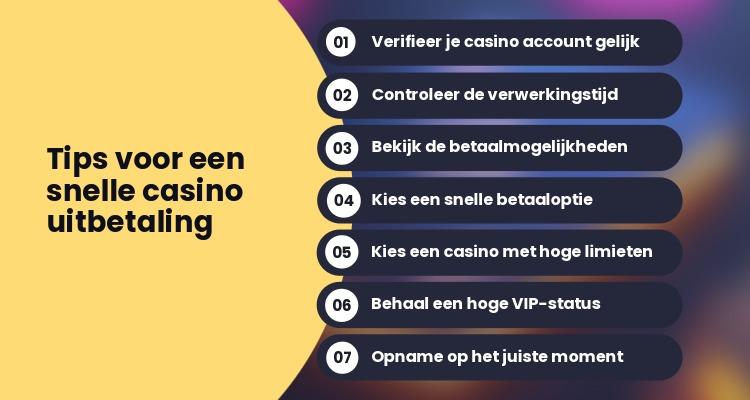 Tips gokken snel uitbetalen
