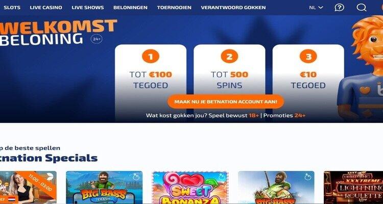 Betnation Casino welkomstbonus