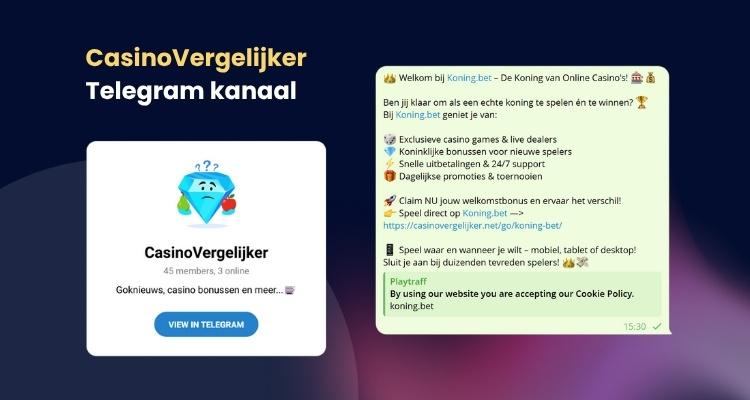 CasinoVergelijker Telegram