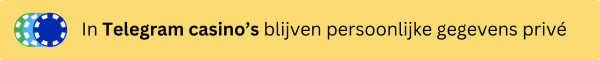 Telegram casino privé