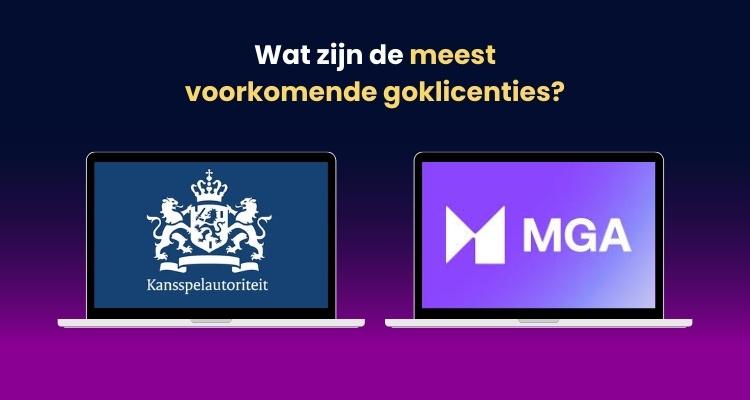 Meest voorkomende goklicenties
