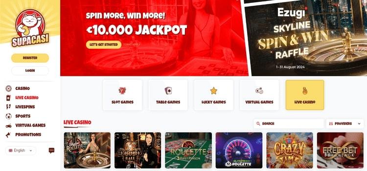 SupaCasi Casino live casino