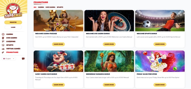 SupaCasi Casino | Beste Online Casino Reviews | casino promoties