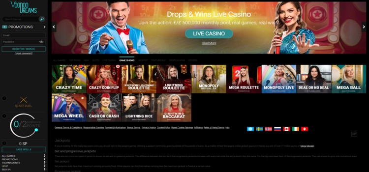 Voodoo Dreams Casino | Beste Online Casino Reviews | speel casino online