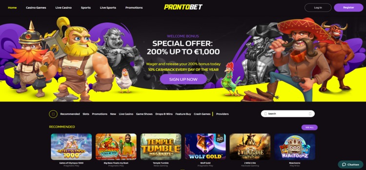 ProntoBet Casino | Beste Online Casino Reviews | welkomstbonus