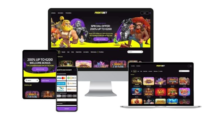 ProntoBet casino spellen op mobiel