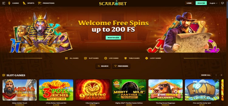Scarabet Casino | Betrouwbare casino zonder cruks | welkomstbonus
