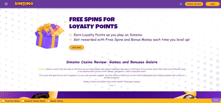 Simsino Casino | Beste Online Casino Reviews | free spins