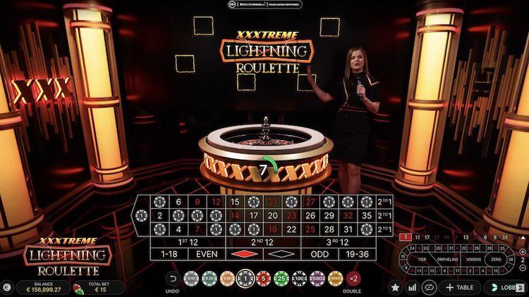XXXtreme Lightning Roulette live casino