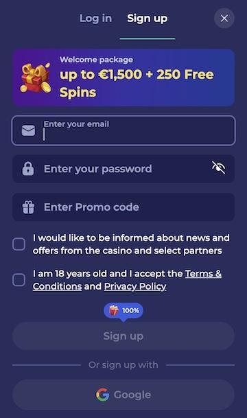 Bruno casino account maken