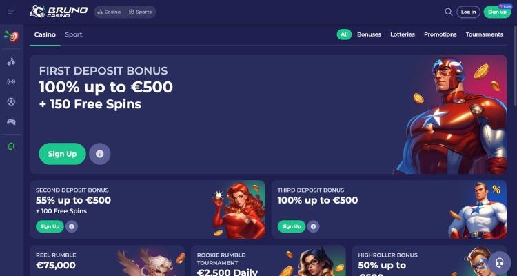 Bruno Casino casino promoties en bonussen