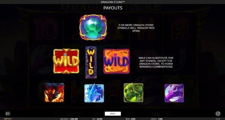 Dragon Stone slot symbolen