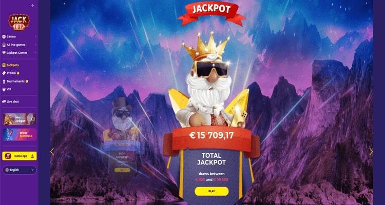 JackTop Casino jackpots