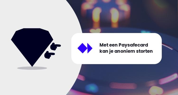 Paysafecard anoniem storten casino