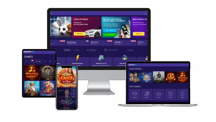 Chacha.bet spelen op desktop en mobiel