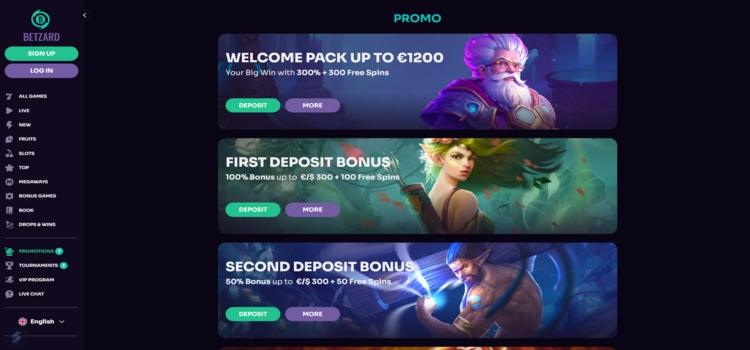 Betzard casino promoties