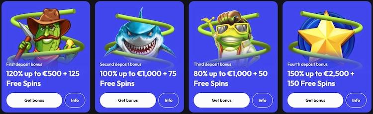 GxSpin welkomstbonus